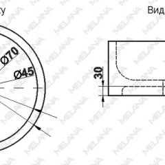 Накладная раковина melana mln-7076b (черная) в Губахе - gubaha.mebel24.online | фото 2