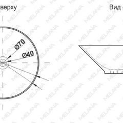 Накладная раковина melana mln-t4006-b8+b3 (салатово-красная) в Губахе - gubaha.mebel24.online | фото 2