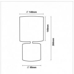 Настольная лампа декоративная Lucide Greasby 47502/81/38 в Губахе - gubaha.mebel24.online | фото 4