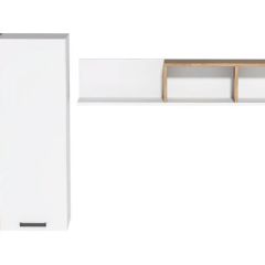 Навесные модули Эльза (Дуб Крафт Золотой/Белый) в Губахе - gubaha.mebel24.online | фото