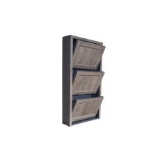 Обувница Комфорт Ф 001 Фасад 3D Жалюзи (3 секции) в Губахе - gubaha.mebel24.online | фото