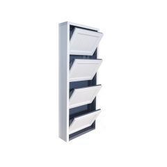 Обувница Комфорт Ф 001 Фасад 3D Жалюзи (4 секции) в Губахе - gubaha.mebel24.online | фото