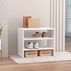 Обувница открытая 550 (ЛДСП белый) в Губахе - gubaha.mebel24.online | фото