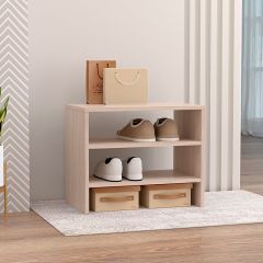 Обувница открытая 550 (ЛДСП Ясень светлый) в Губахе - gubaha.mebel24.online | фото