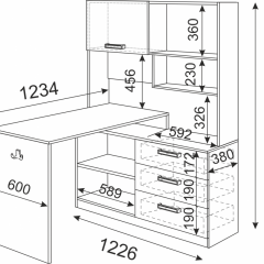 Подростковая Волкер (модульная) в Губахе - gubaha.mebel24.online | фото 23