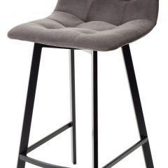 Полубарный стул CHILLI-QB SQUARE графит #14, велюр / черный каркас (H=66cm) М-City в Губахе - gubaha.mebel24.online | фото