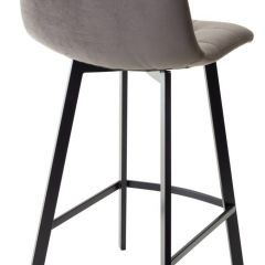 Полубарный стул CHILLI-QB SQUARE графит #14, велюр / черный каркас (H=66cm) М-City в Губахе - gubaha.mebel24.online | фото 2