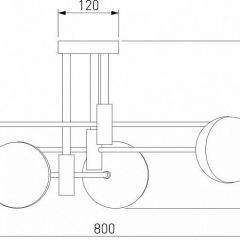 Потолочная люстра Eurosvet Nuvola 70129/6 латунь в Губахе - gubaha.mebel24.online | фото 4
