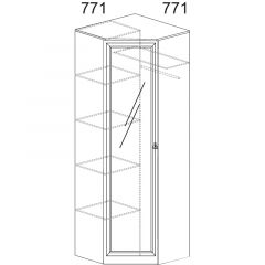 Прихожая Инна 4 Денвер темный в Губахе - gubaha.mebel24.online | фото 5