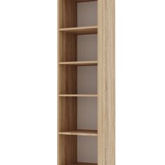 ИТАЛИЯ П-400 Пенал 2 дв. (Дуб сонома/Белый глянец) в Губахе - gubaha.mebel24.online | фото 2