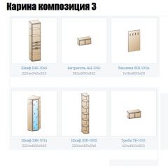 Прихожая Карина (модульная) в Губахе - gubaha.mebel24.online | фото 8