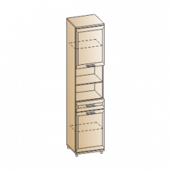 Прихожая Мелисса композиция 3 (Гикори Джексон светлый) в Губахе - gubaha.mebel24.online | фото 4