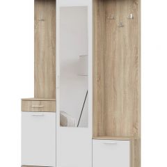 Прихожая ПР 1 (Дуб Сонома/Белый) в Губахе - gubaha.mebel24.online | фото 3