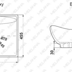 Раковина MELANA MLN-7211 в Губахе - gubaha.mebel24.online | фото 2