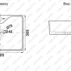 Раковина MELANA MLN-7291X в Губахе - gubaha.mebel24.online | фото 2