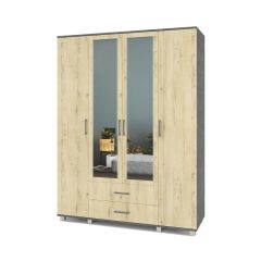 ЕВА Шкаф 4-х дверный Е43 в Губахе - gubaha.mebel24.online | фото 7