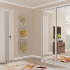 Шкаф №5 1.5-2 Оптима 2300х1504х452 (фасад 2 зеркала) в Губахе - gubaha.mebel24.online | фото