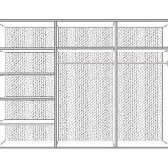 Шкаф 6-и дверный с зеркалами (04.146) Диана в Губахе - gubaha.mebel24.online | фото 2