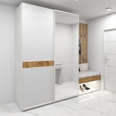 Шкаф-купе 1400 серии SOFT D6+D4+B2+PL2 (2 ящика+1штанга+1 полка) профиль «Капучино» в Губахе - gubaha.mebel24.online | фото 4
