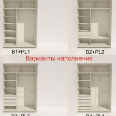 Шкаф-купе 1400 серии SOFT D6+D4+B2+PL2 (2 ящика+1штанга+1 полка) профиль «Капучино» в Губахе - gubaha.mebel24.online | фото 7