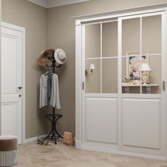 Шкаф-купе 1500 серии NEW CLASSIC K4+K4+B2+PL4 (2 ящика+F обр. штанга) профиль «Капучино» в Губахе - gubaha.mebel24.online | фото