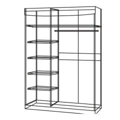 Шкаф-купе 1600 без зеркала "Мария-Луиза 6.16" в Губахе - gubaha.mebel24.online | фото 4