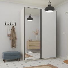 Шкаф-купе 1600 серии SOFT D1+D3+B2+PL1 (2 ящика+1штанга) профиль «Графит» в Губахе - gubaha.mebel24.online | фото