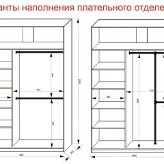 Шкаф-купе 1600 серии SOFT D6+D4+B2+PL2 (2 ящика+1штанга+1 полка) профиль «Капучино» в Губахе - gubaha.mebel24.online | фото 9