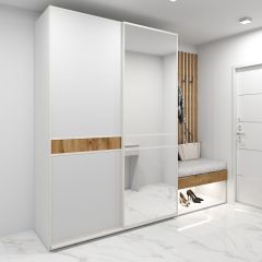 Шкаф-купе 1600 серии SOFT D6+D4+B2+PL2 (2 ящика+1штанга+1 полка) профиль «Капучино» в Губахе - gubaha.mebel24.online | фото 5