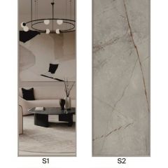 Шкаф-купе 1700 серии SILVER S1+S1+B2+PL2 (2 ящика+1 штанга+1 полка) профиль «Серебро» в Губахе - gubaha.mebel24.online | фото 7