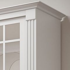 Шкаф-купе 2150 серии NEW CLASSIC K5+K5+K5+B22+PL3 (по 2 ящика лев/прав+1 штанга+1полка) профиль «Капучино» в Губахе - gubaha.mebel24.online | фото 4