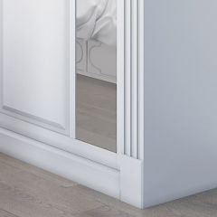 Шкаф-купе 2450 серии NEW CLASSIC K6Z+K1+K6+B22+PL2 (по 2 ящика лев/прав+1 штанга+1 полка) профиль «Капучино» в Губахе - gubaha.mebel24.online | фото 5