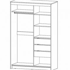 РИВЬЕРА Шкаф-купе 2х створчатый в Губахе - gubaha.mebel24.online | фото 2