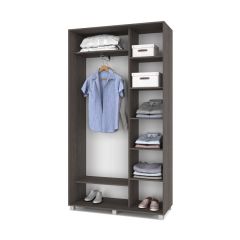 РОЛАНД Шкаф-купе Анкор темный (450*1200) Р421 в Губахе - gubaha.mebel24.online | фото 2
