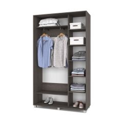 РОЛАНД Шкаф-купе Анкор темный (450*1300) Р431 в Губахе - gubaha.mebel24.online | фото 3