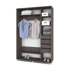 РОЛАНД Шкаф-купе Анкор темный (450*1500) Р451 в Губахе - gubaha.mebel24.online | фото 4