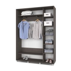 РОЛАНД Шкаф-купе Анкор темный (450*1600) Р461 в Губахе - gubaha.mebel24.online | фото 3