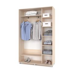 РОЛАНД Шкаф-купе Млечный дуб (450*1400) Р441 в Губахе - gubaha.mebel24.online | фото 3