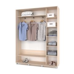 РОЛАНД Шкаф-купе Млечный дуб (450*1700) Р471 в Губахе - gubaha.mebel24.online | фото 3