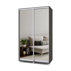 РОЛАНД Шкаф-купе с зеркалами Венге (450*1300) Р433 в Губахе - gubaha.mebel24.online | фото 2