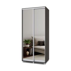 РОЛАНД Шкаф-купе с зеркалами Венге (600*1000) Р603 в Губахе - gubaha.mebel24.online | фото