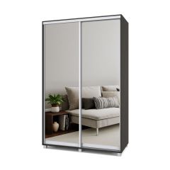 РОЛАНД Шкаф-купе с зеркалами Венге (600*1400) Р643 в Губахе - gubaha.mebel24.online | фото