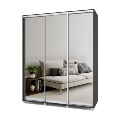 РОЛАНД Шкаф-купе с зеркалами Венге (600*1800) Р683 в Губахе - gubaha.mebel24.online | фото