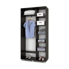 РОЛАНД Шкаф-купе с зеркалом Венге (450*1100) Р412 в Губахе - gubaha.mebel24.online | фото 2