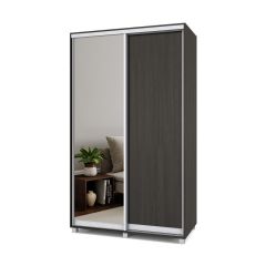 РОЛАНД Шкаф-купе с зеркалом Венге (450*1300) Р432 в Губахе - gubaha.mebel24.online | фото 2