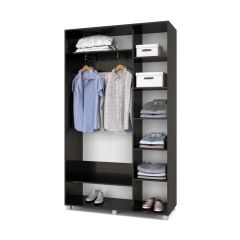 РОЛАНД Шкаф-купе с зеркалом Венге (450*1300) Р432 в Губахе - gubaha.mebel24.online | фото 3