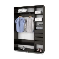 РОЛАНД Шкаф-купе с зеркалом Венге (450*1300) Р432 в Губахе - gubaha.mebel24.online | фото 5