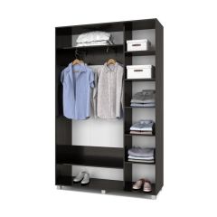 РОЛАНД Шкаф-купе с зеркалом Венге (450*1400) Р442 в Губахе - gubaha.mebel24.online | фото 3
