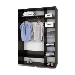 РОЛАНД Шкаф-купе с зеркалом Венге (450*1500) Р452 в Губахе - gubaha.mebel24.online | фото 3