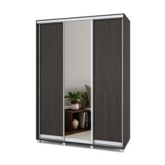 РОЛАНД Шкаф-купе с зеркалом Венге (450*1600) Р462 в Губахе - gubaha.mebel24.online | фото 2